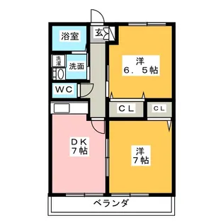 ハイツKOBAYASHI【1階】の間取り