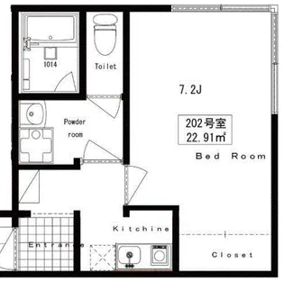 ノース下北沢【2階】の間取り