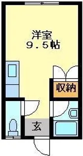 パンションさいとう2【1階】の間取り