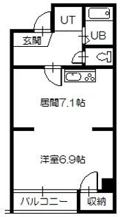 ESY旭川【6階】の間取り