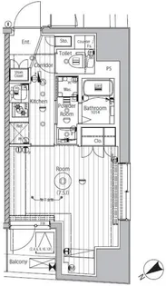 プロスタイルウェルス西早稲田【5階】の間取り