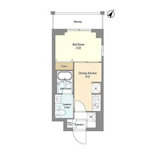 リテラス三ノ輪ウエスト【8階】の間取り