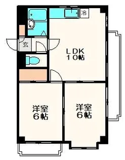 ヒルサイド前沢【1階】の間取り