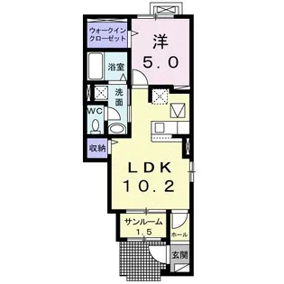 サニーメゾン【1階】の間取り