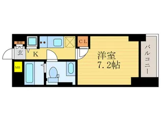 コスモフォーラム四条【6階】の間取り