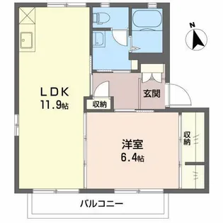 カルティエ弐番館 B棟【2階】の間取り