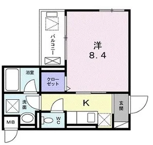 メゾンクレール【1階】の間取り
