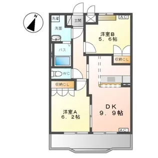 ロイヤル・ガーデン【2階】の間取り