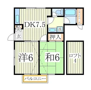 サンフェスタA棟【1階】の間取り