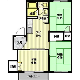 ニューコーポ藤A【1階】の間取り