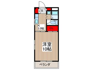 小谷野ハイツ【2階】の間取り