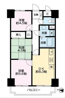 ライオンズガーデン川口【11階】の間取り
