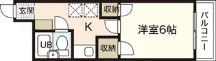 コーポ平和五日市【2階】の間取り