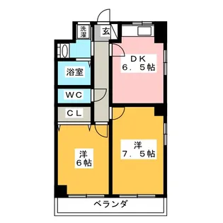 アーバンハイツ光陽II【2階】の間取り