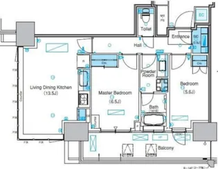 パークアクシス豊洲キャナル【5階】の間取り