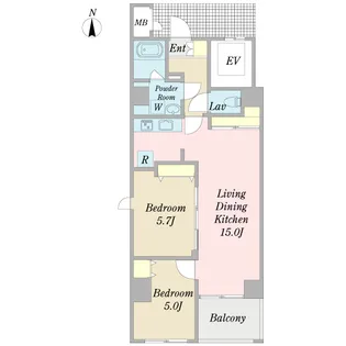Round-Repair【5階】の間取り