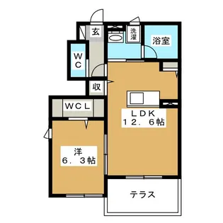 Casa Foresta F【1階】の間取り
