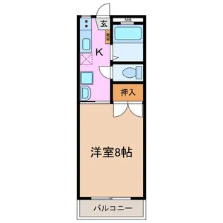 ミッキーハイツ【2階】の間取り