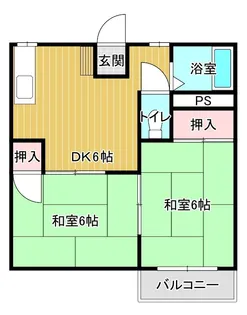 ユタカハイツ【2階】の間取り