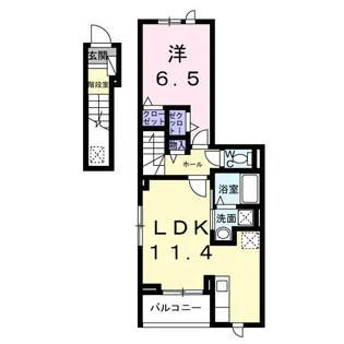 カーサルーチェ【2階】の間取り