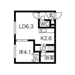 SASA南郷(ササ)【3階】の間取り
