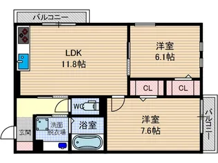 マーレ【3階】の間取り