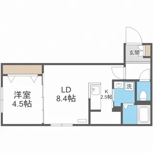 RITZ GRANDE 琴似【1階】の間取り