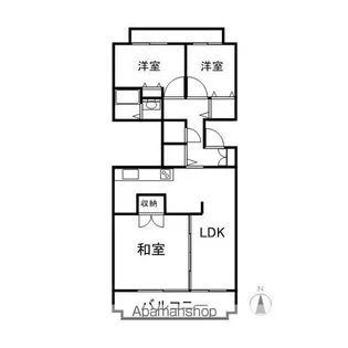 朝陽団地D棟【5階】の間取り