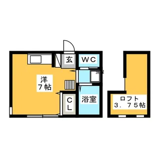 ウィンズ南万騎が原B棟【2階】の間取り