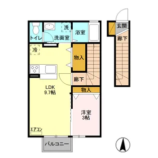 クレストコートT II【2階】の間取り