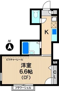 オヴェスト大師本町【1階】の間取り