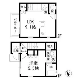 Villa K【2階】の間取り