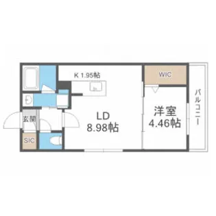 グレイス琴似【4階】の間取り