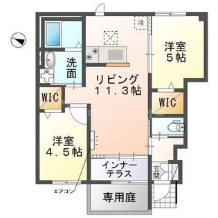 ベルワン【1階】の間取り