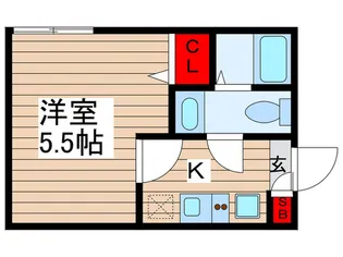 クレアシオン千住【2階】の間取り