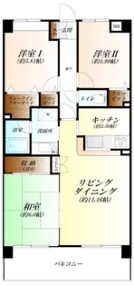 ベルドゥムール熊谷【3階】の間取り