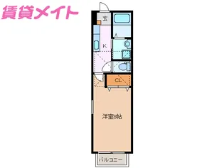 TOP HOUSE羽津II【2階】の間取り