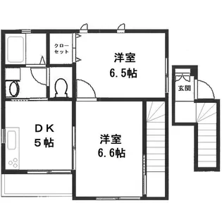 フェリーチェD棟【2階】の間取り