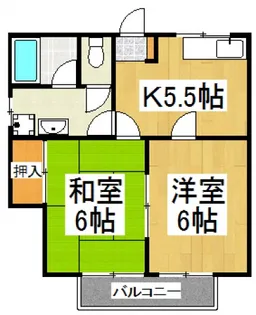 サニーハイツ比留間II【2階】の間取り