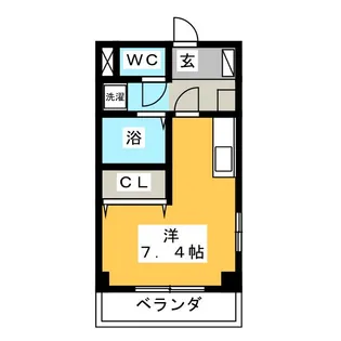 グランデージASAHI【1階】の間取り