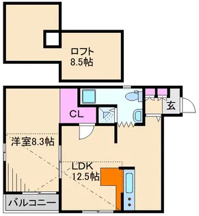 ダイユー44番館II【3階】の間取り