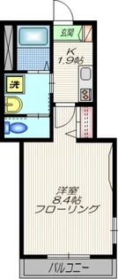 メゾンリブラン山王【2階】の間取り