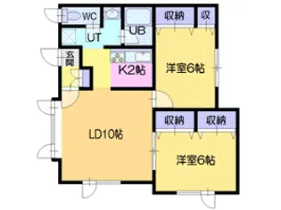 ノーブル96【2階】の間取り