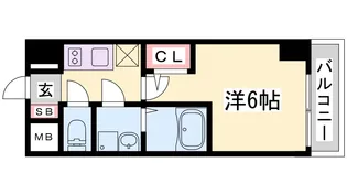 エスリード神戸グランドール【9階】の間取り