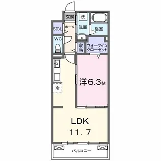 ベル ブライト【3階】の間取り