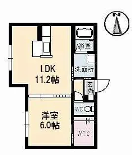 ラ・パルテール新屋敷 II【1階】の間取り