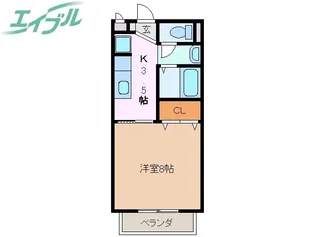 ドエル晃【2階】の間取り