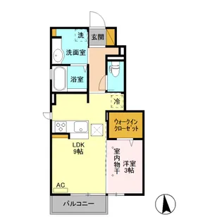 クレインI【1階】の間取り