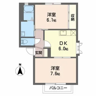 プレジャー5 C【2階】の間取り