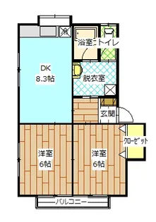ホゥプ21【2階】の間取り